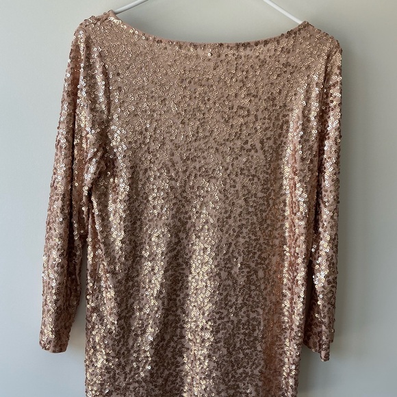 J. Crew Sequined Gold Top - Medium - Picture 5 of 6